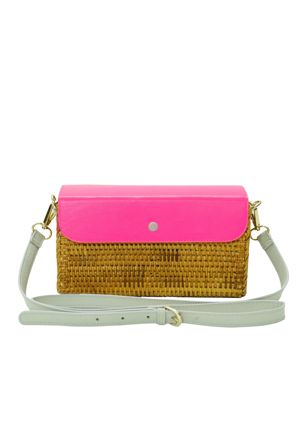 NEYUH FUSION RATTAN CROSSBODY RECTANGULAR