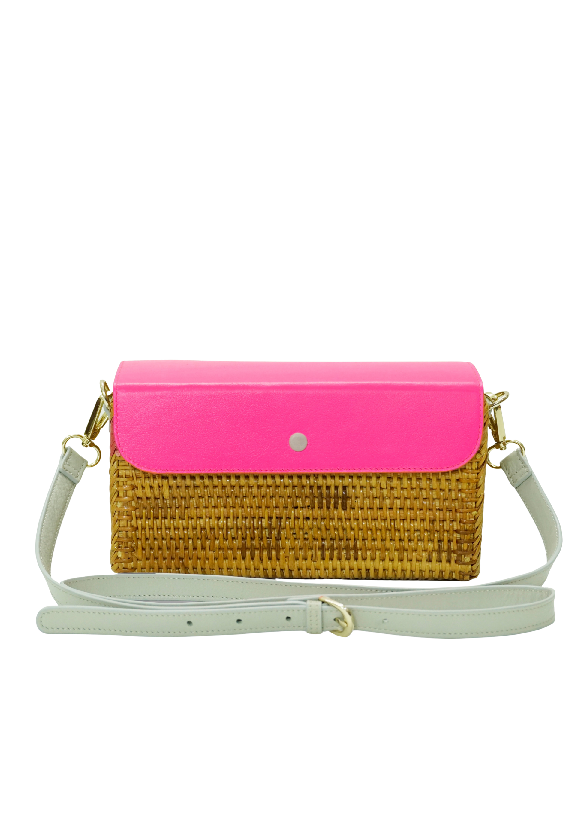 NEYUH FUSION RATTAN CROSSBODY RECTANGULAR