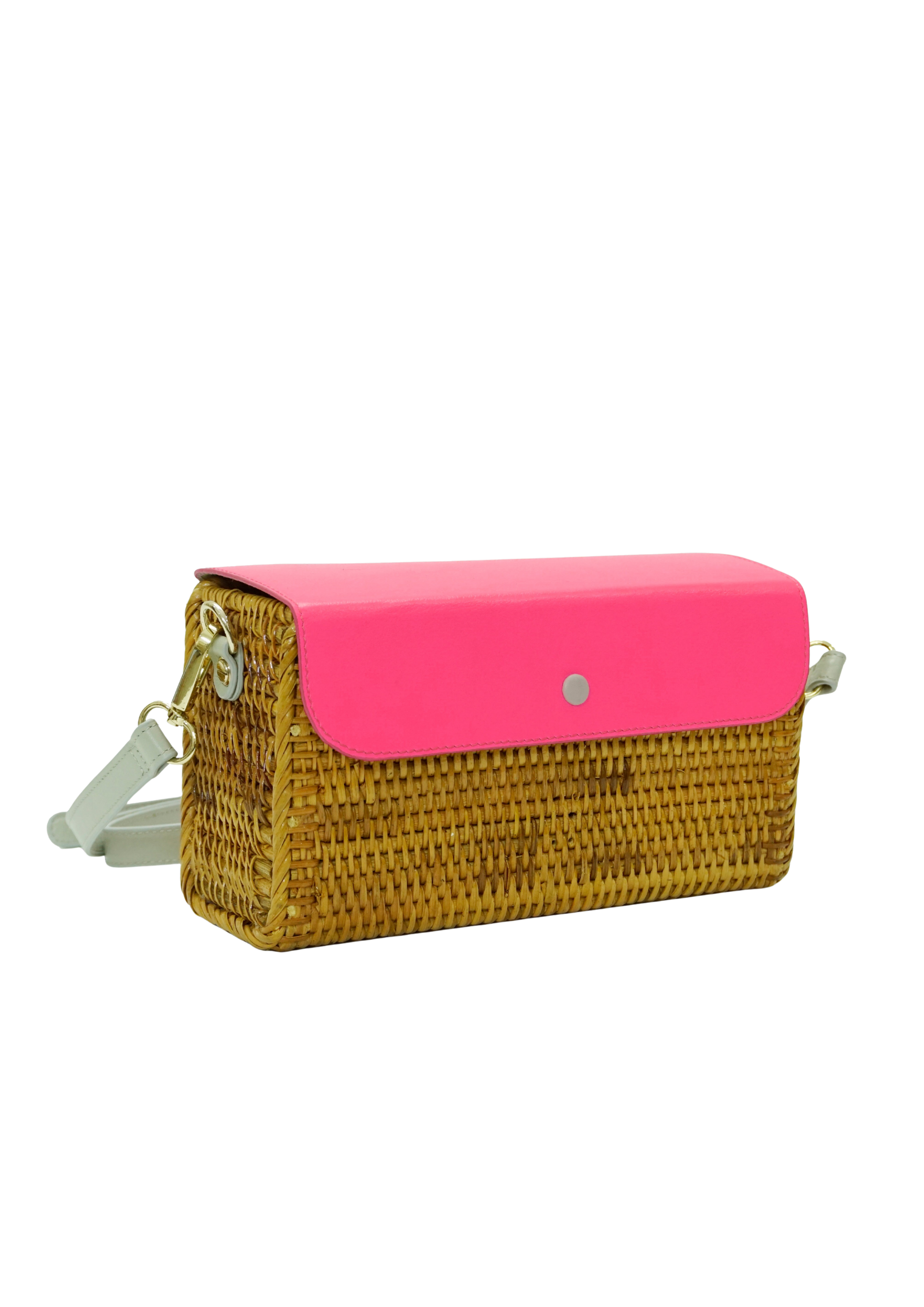 NEYUH FUSION RATTAN CROSSBODY RECTANGULAR