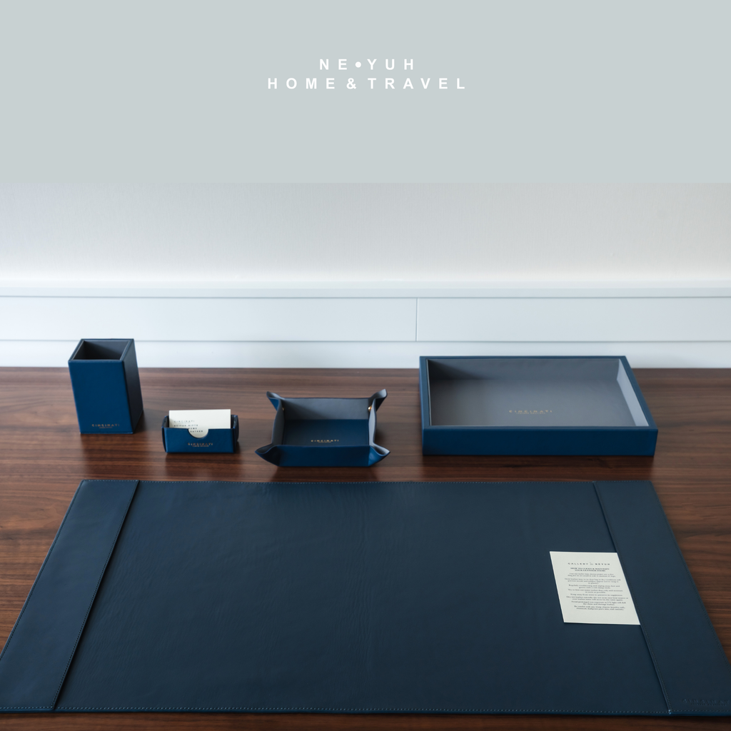 LEATHER OFFICE DESK SETS