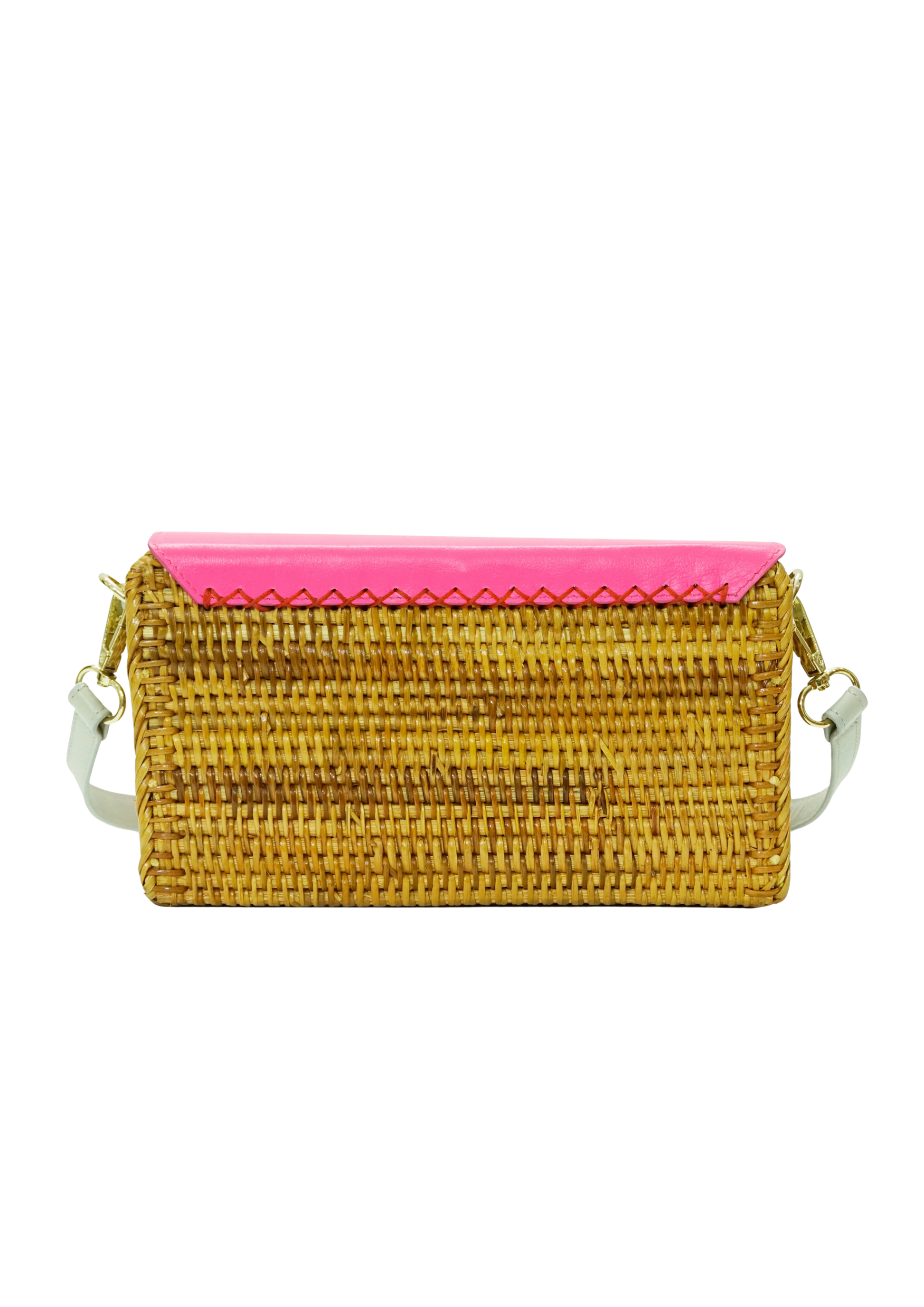 NEYUH FUSION RATTAN CROSSBODY RECTANGULAR