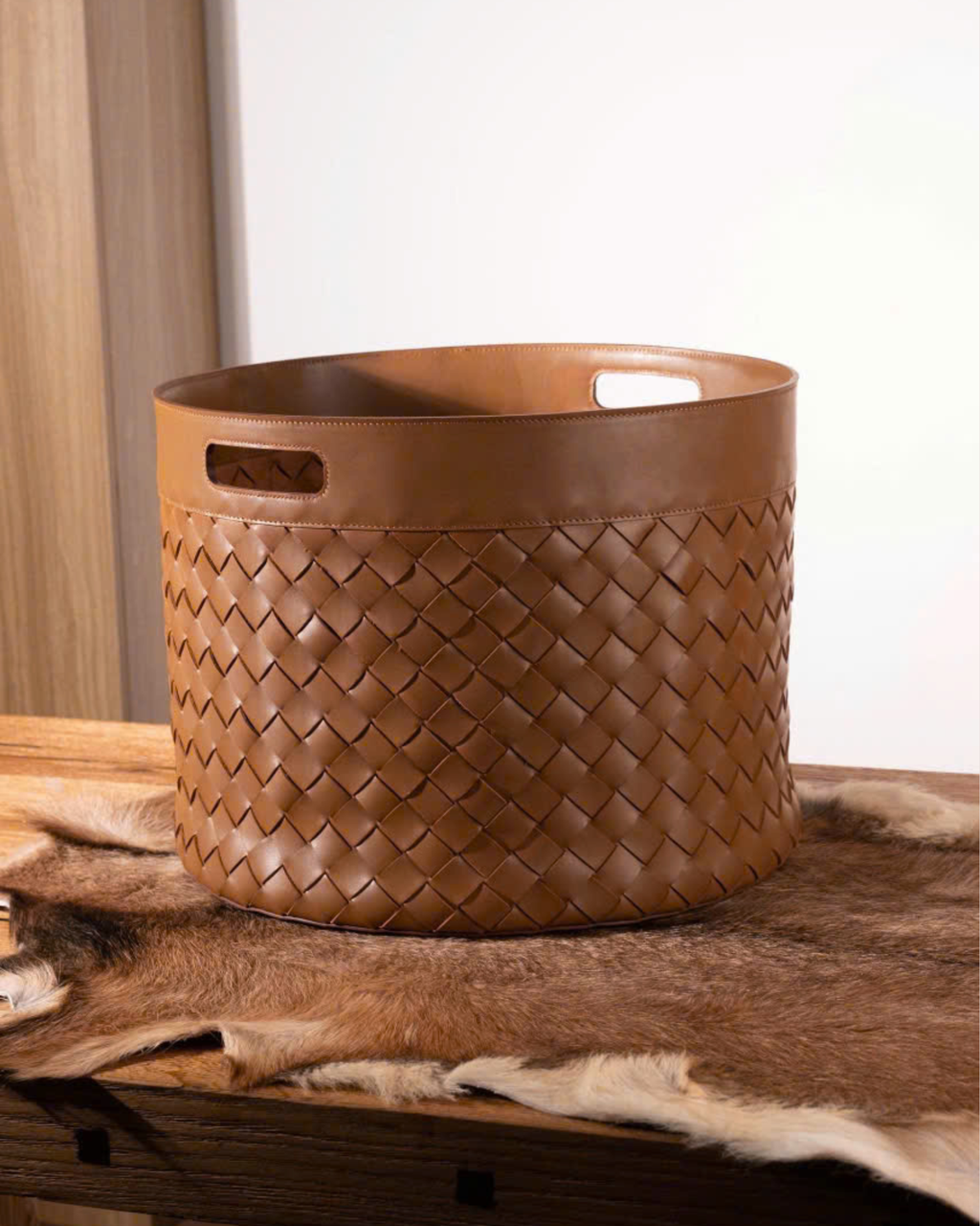 LUXUXY HANDWOVEN LAUNDRY & STORAGE BASKET