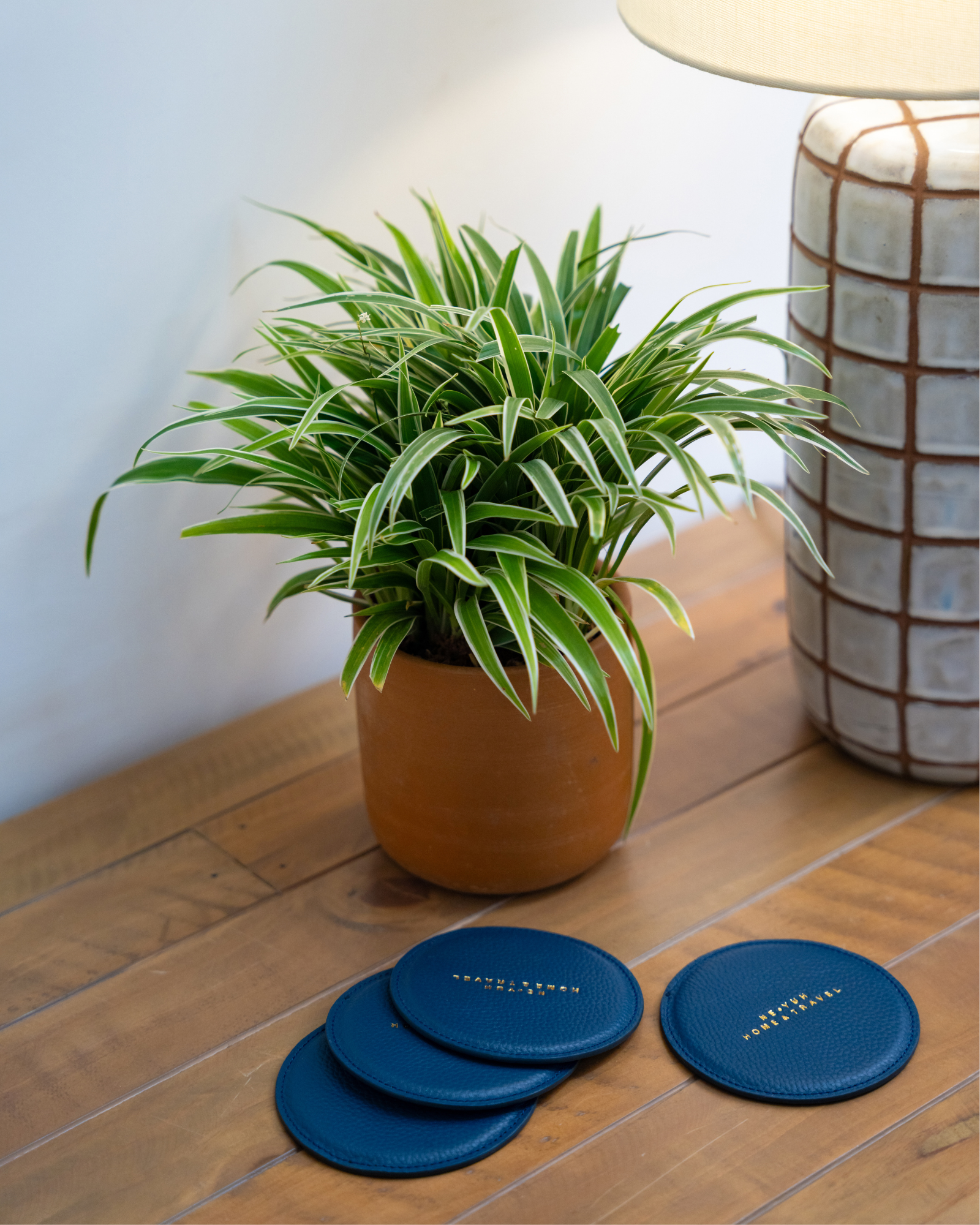 LEATHER COASTERS SET