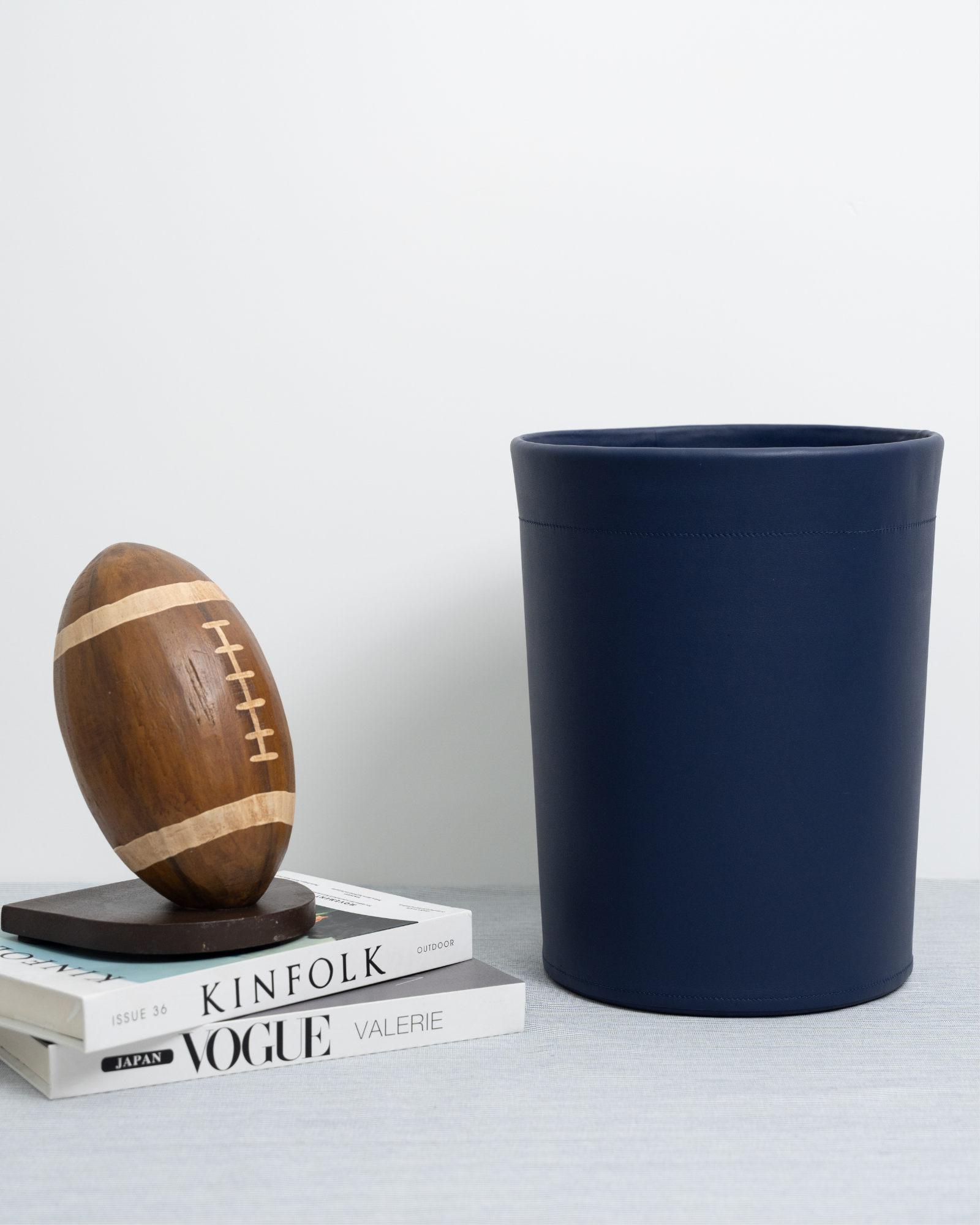 HANDCRAFTED LEATHER WASTE BIN