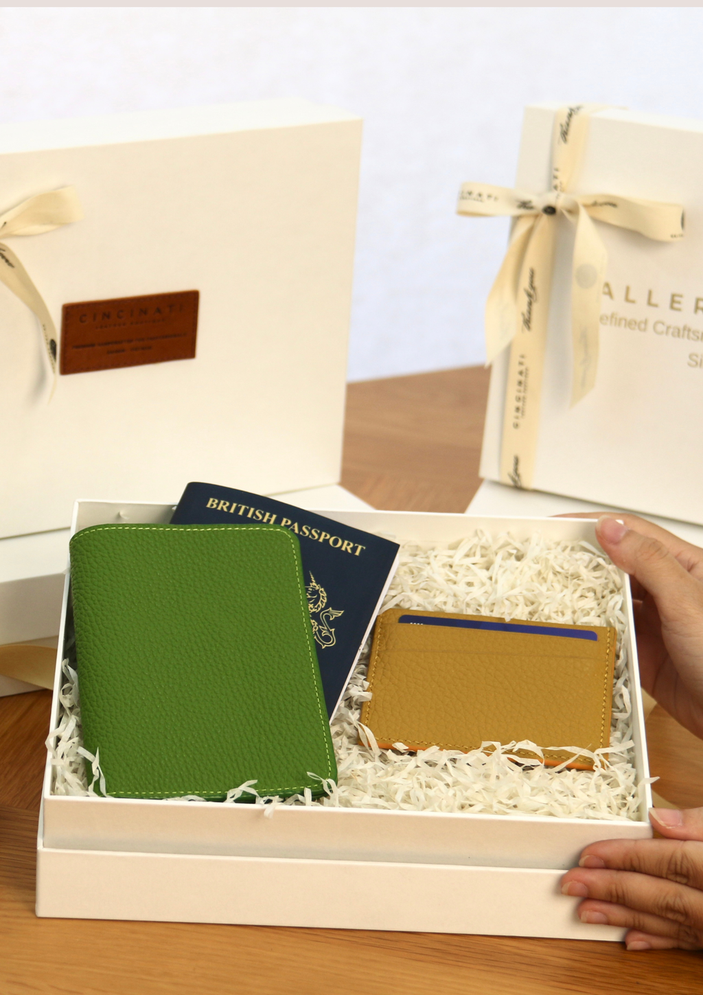 SET #1 - PASSPORT HOLDER & SLIM CARD WALLET